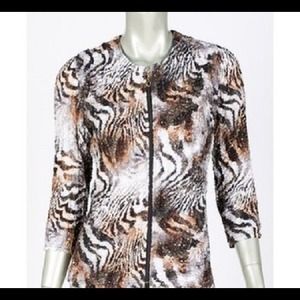 Joseph Ribkoff zip blouse