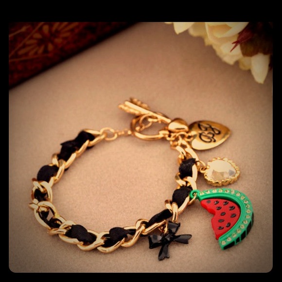 Betsey Johnson Watermelon Love Bracelet