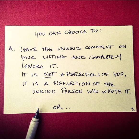 🔴Dealing with an unkind comment on your listing🔴 - Picture 3 of 4