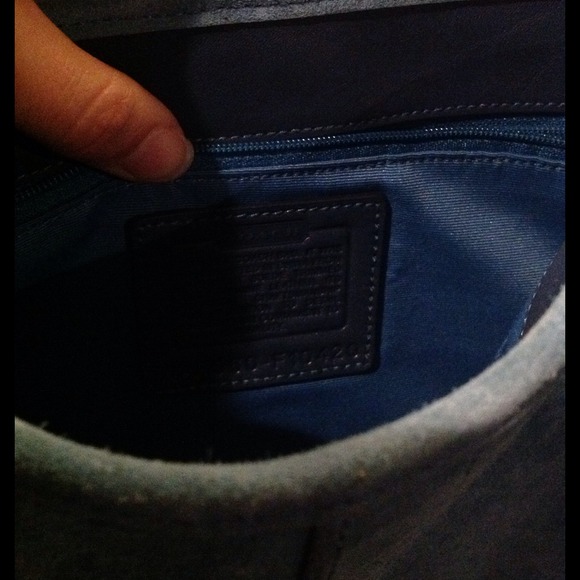 Coach Turquoise Suede Purse - Picture 2 of 3