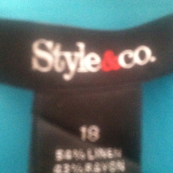 Aqua colored 3 button peplum jacket - Picture 2 of 2