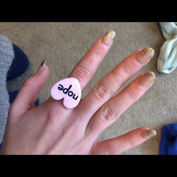 Pink "Nope" Ring