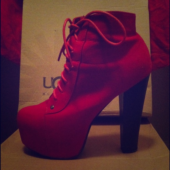 Red JC Lita inspired booties