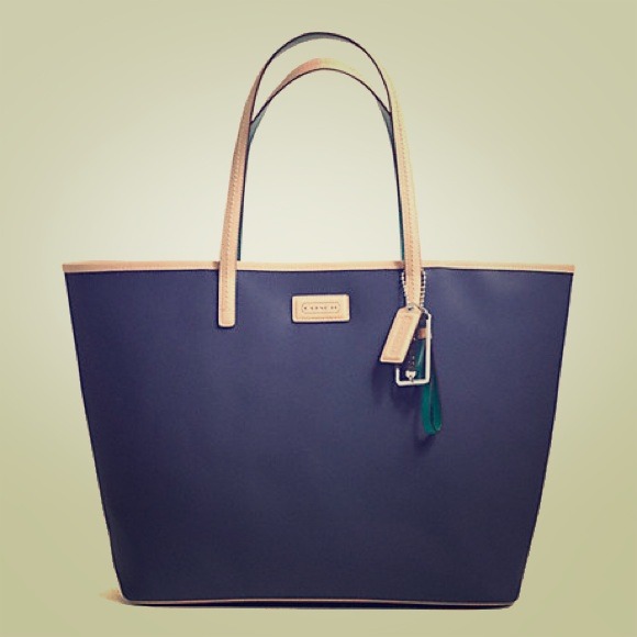 Coach park metro leather tote