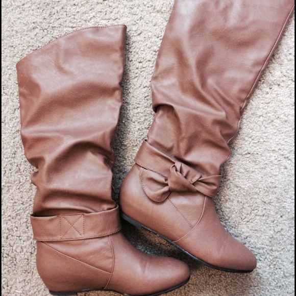 Bow Side Tall Boots
