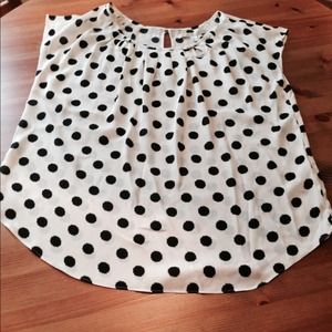 SOLD. LC Polka Dot Blouse