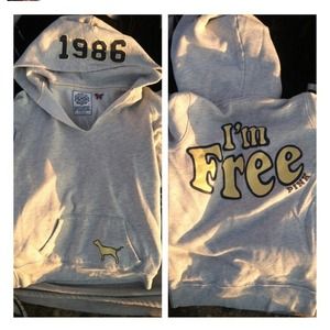 PINK! Brand 3/4 length sleeve hoodie