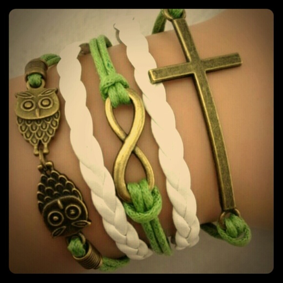 Green/bronze/cross