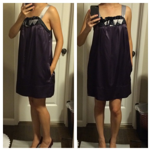 BCBG Dresses & Skirts - BCBG Purple satin cocktail dress NWT!