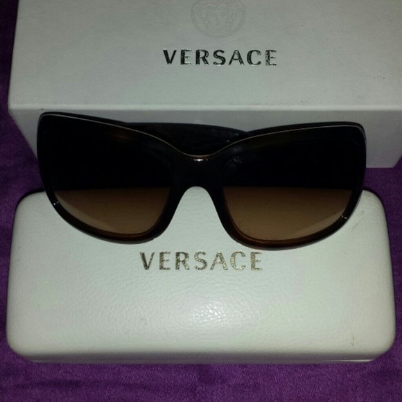 Missing!!-Versace Sunglasses Brown