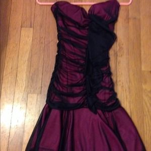 Black and pink dress