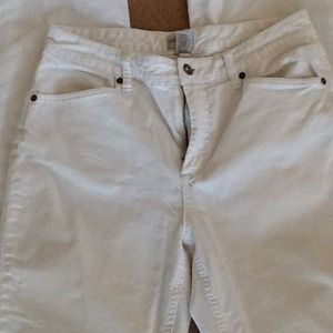 Chicos white corduroy pants size 1 reg