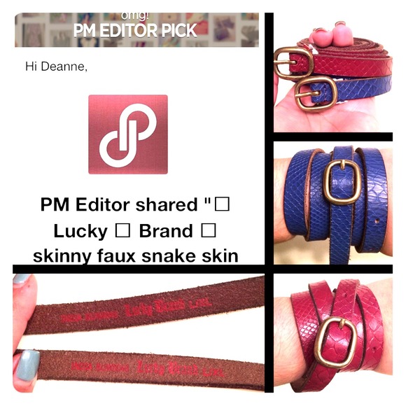 🎉EDITORS PICK! 🎉Lucky🍀Brand faux snake skinnies