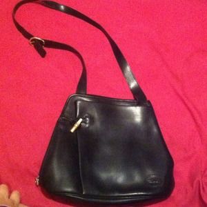 Black LongChamp handbag.