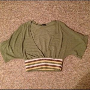 Wet Seal V-neck Glitter Sweater