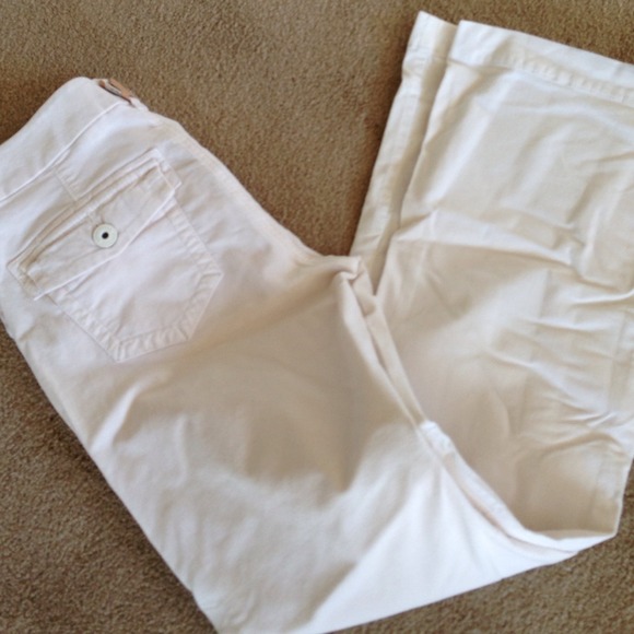 Velvet ivory pants