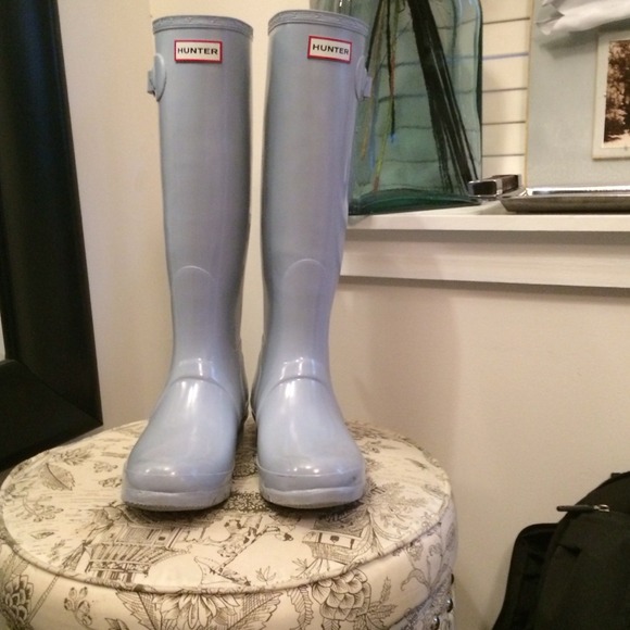 SOLDDD Hunter Carolina Blue Rain Boots Size 9