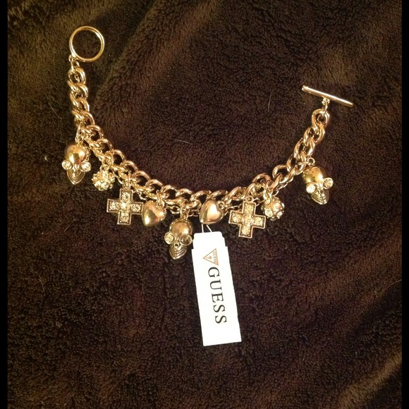 Sold bundle Guess gold tone charm bracelet