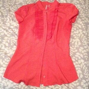 Coral blouse