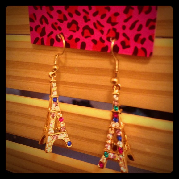 Betsey Johnson Paris Tower Earrings