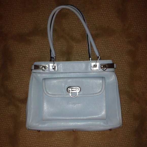 Gorgeous powder blue Ferragamo handbag