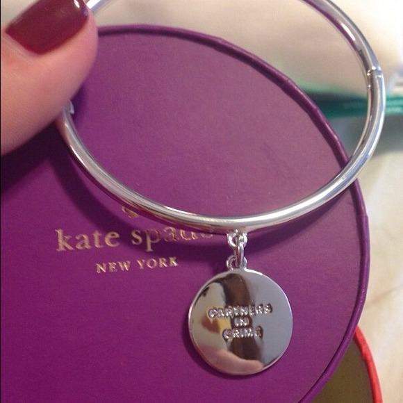 kate spade Jewelry - Kate spade bangle, " partners in crime"