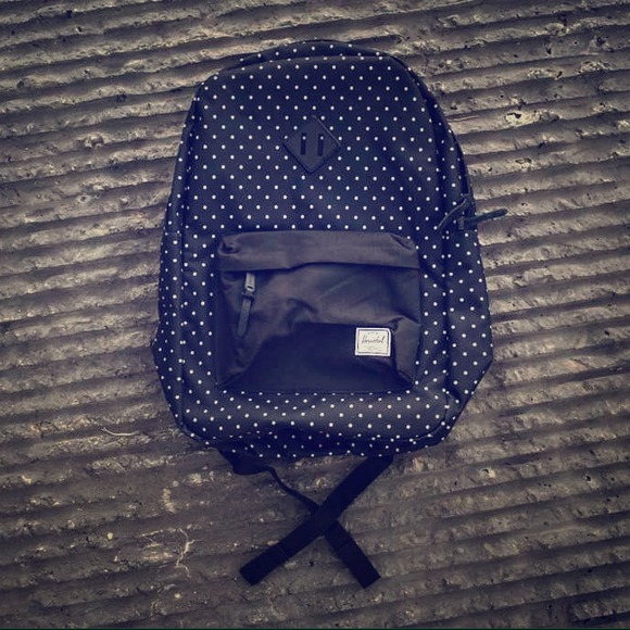 Polka dot Herschel back pack