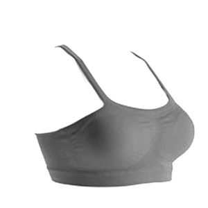 WHITE padded sports bra