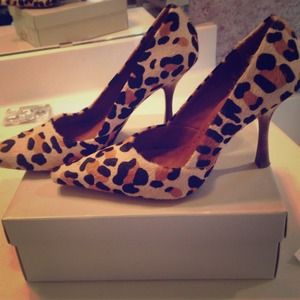 BCBGeneration Leopard heels! :)