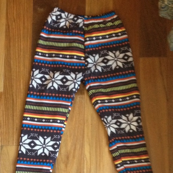 Fleece lined tights.
