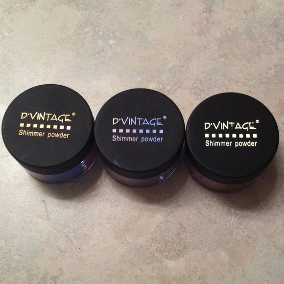 Eye shimmer powder, 3 jars 12 shades