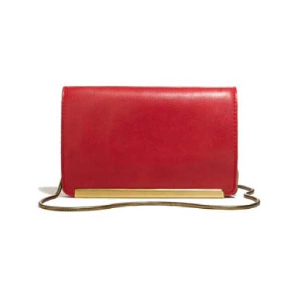 NWT Madewell elegant leather clutch