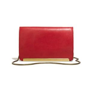 NWT Madewell elegant leather clutch