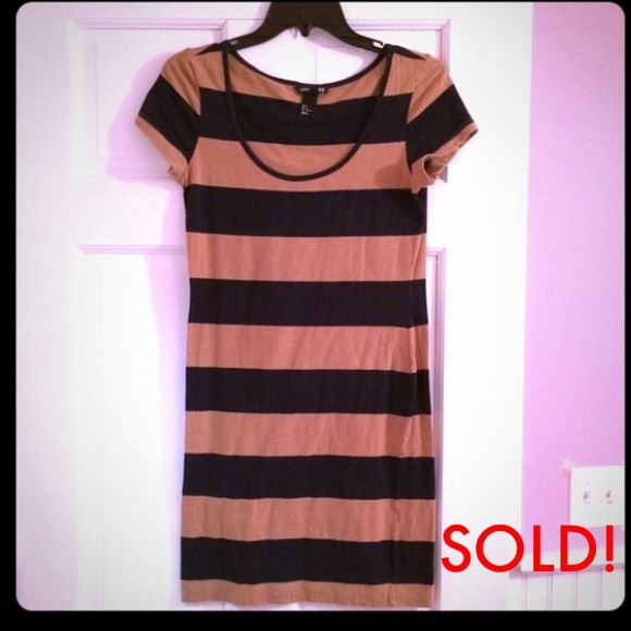BUNDLED: H&M Basic Striped T-Shirt Dress ✨
