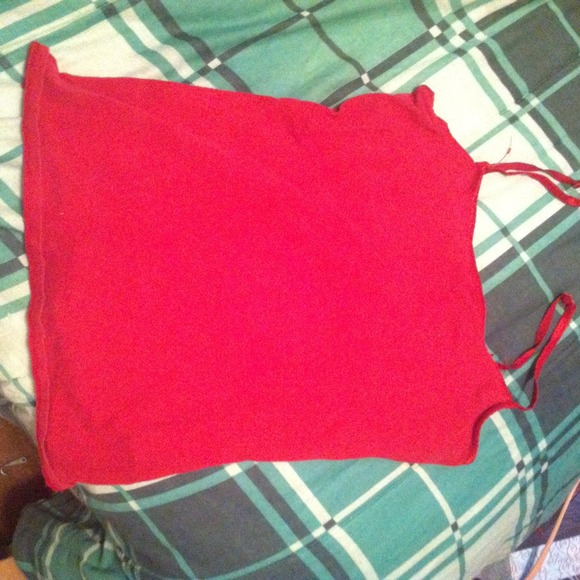 Dark red undershirt with built in bra!