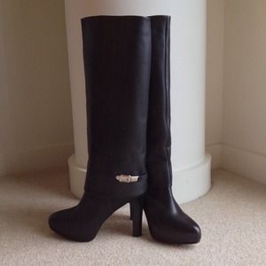 Zara Spat Heel Boots