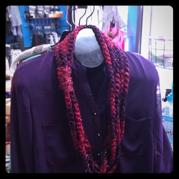 Handmade crocheted scarf