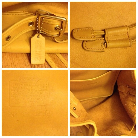 ⬇️was 85$⬇️Coach mustard yellow bucket bag - Picture 2 of 3