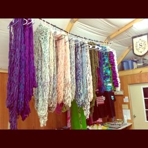 Handmade infinity scarves