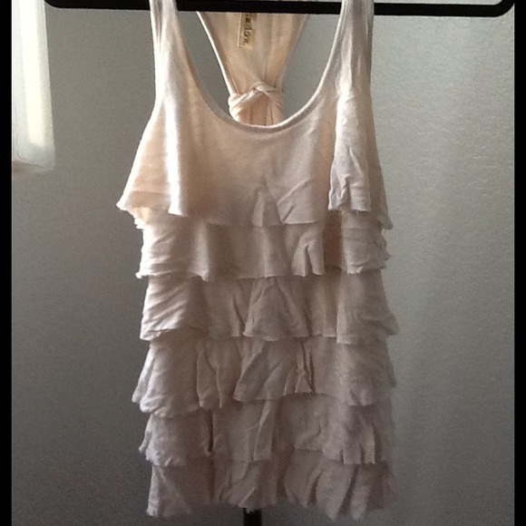 Eyeshadow ruffle top