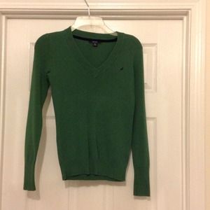 Green Nautica sweater