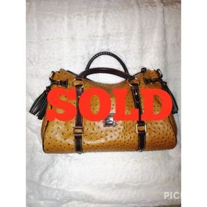 **ostrich satchel in mint condition**