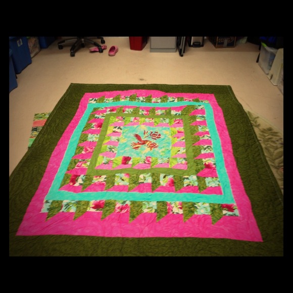 Handmade full-size quilt