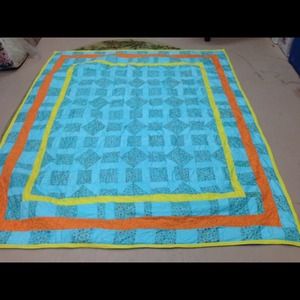Twin size quilt handmade