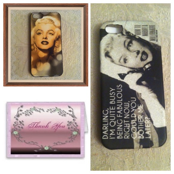 Accessories - Marilyn Monroe iPhone 5 case bundle