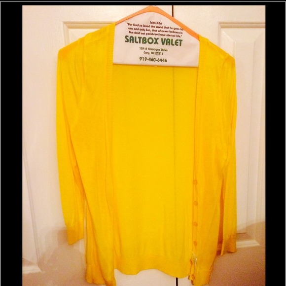 Canary Yellow cardigan