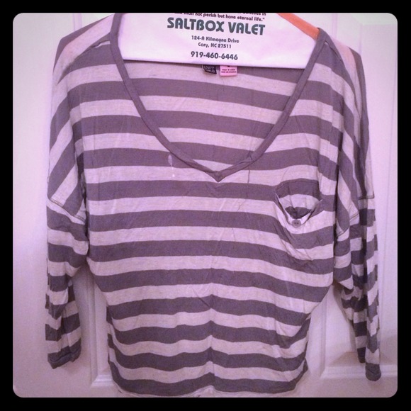 Loose striped slouch shirt
