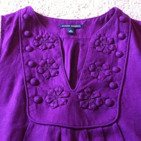 Sold! Adorable BR jewel purple shift with pockets - Picture 2 of 3