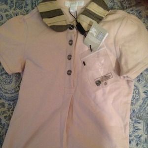 Burberry polo shirt for kids size 7