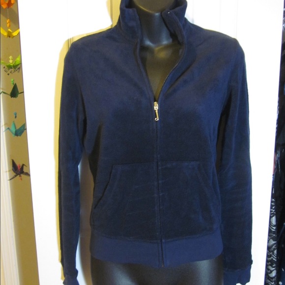 Juicy Couture Blue Terry Track Jacket